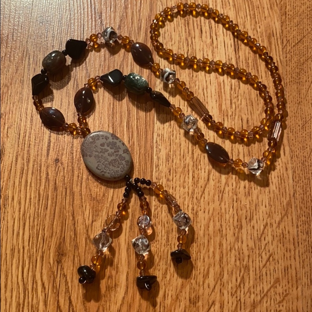 Multicolored Artsy Boho Beaded Necklace